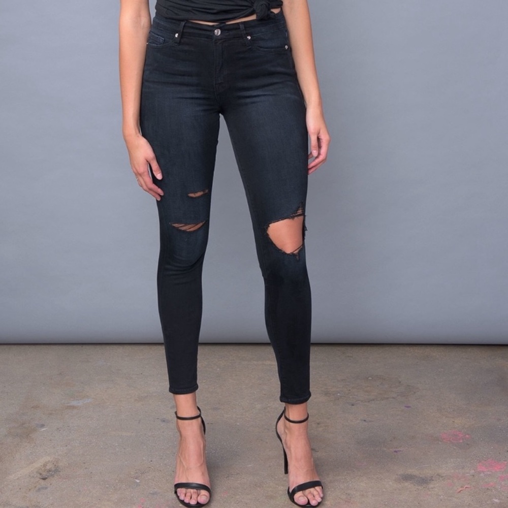 Good American Distressed Skinny Jeans